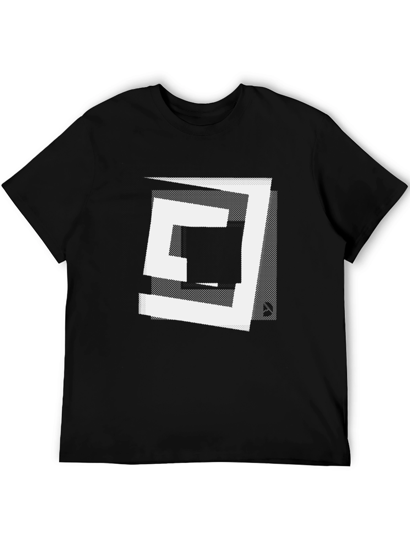 Abstract Graphic Black T-Shirt - Modern Art Tee