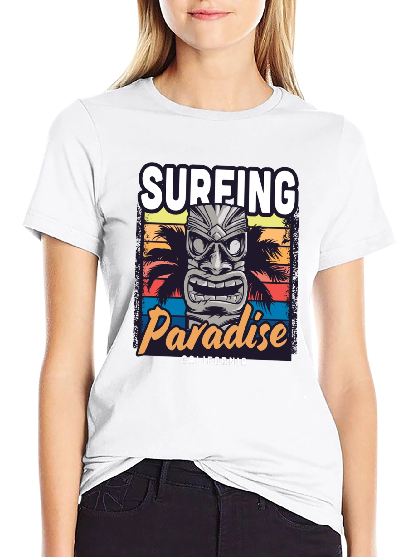 Surfing Paradise California Graphic Tee