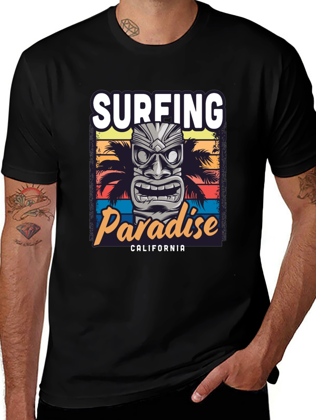 Surfing Paradise California Graphic Tee
