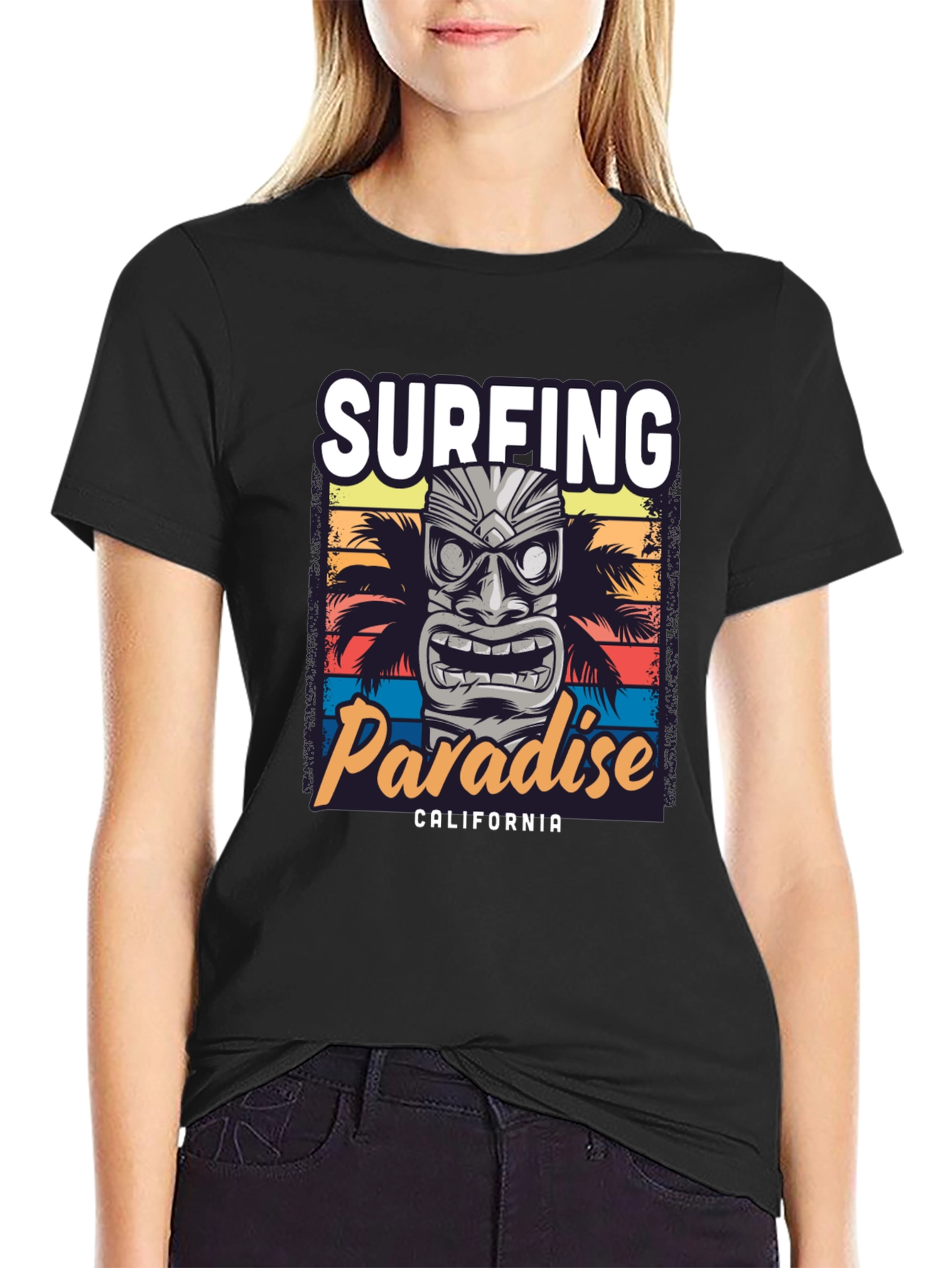 Surfing Paradise California Graphic Tee