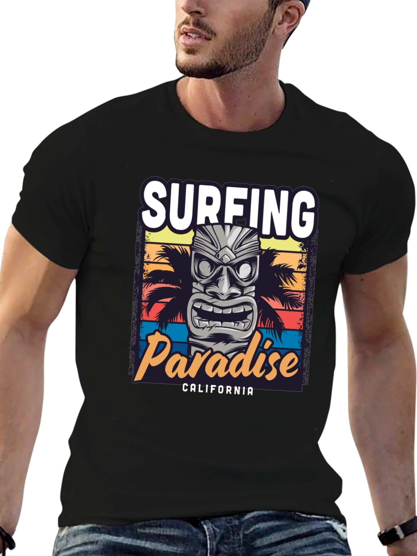 Surfing Paradise California Graphic Tee