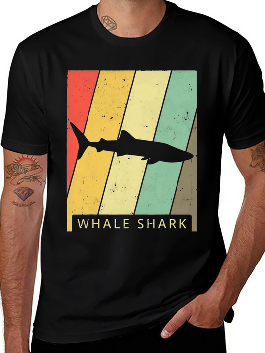 Retro Whale Shark T-Shirt - Vintage Style Graphic Tee