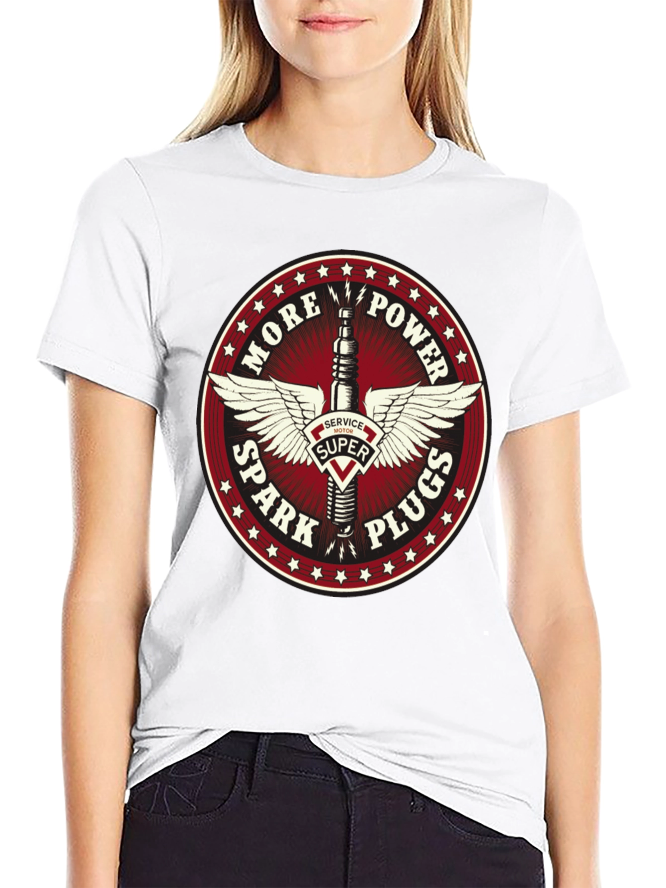 More Power Spark Plugs T-Shirt Black