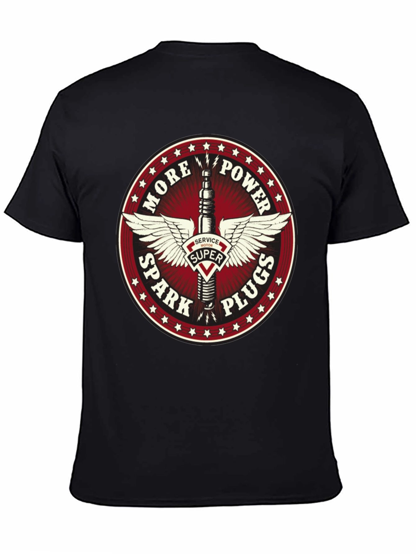 More Power Spark Plugs T-Shirt Black