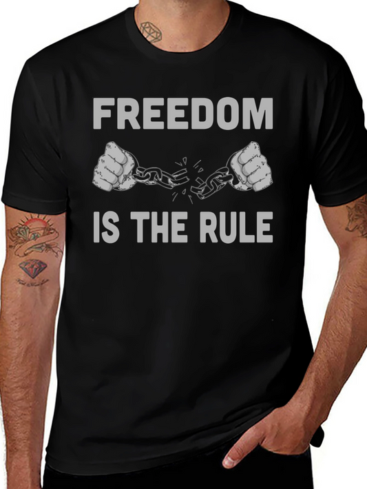 Freedom is the Rule Graphic Tee - Black