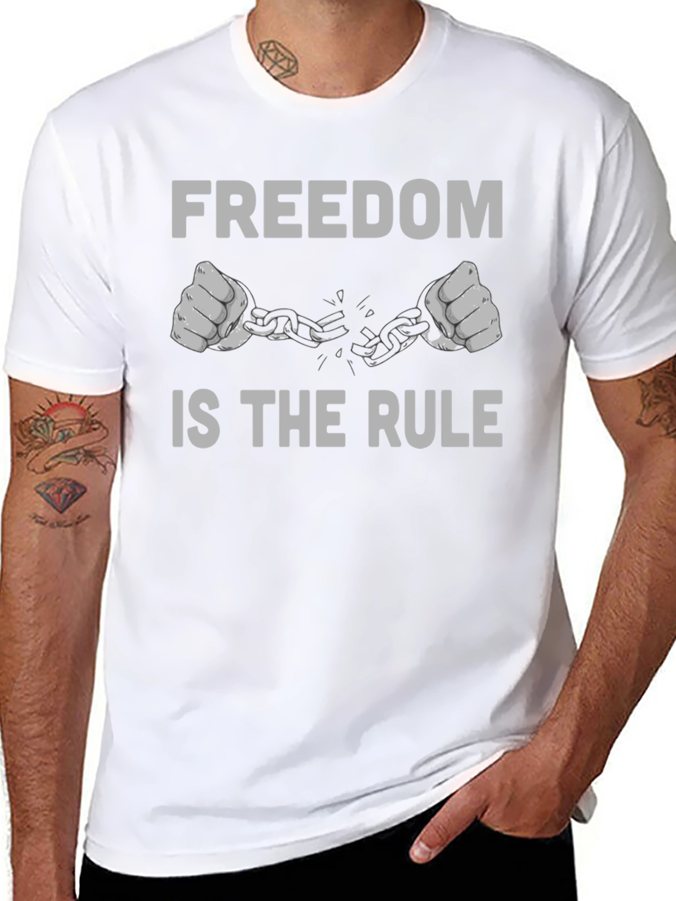 Freedom is the Rule Graphic Tee - Black