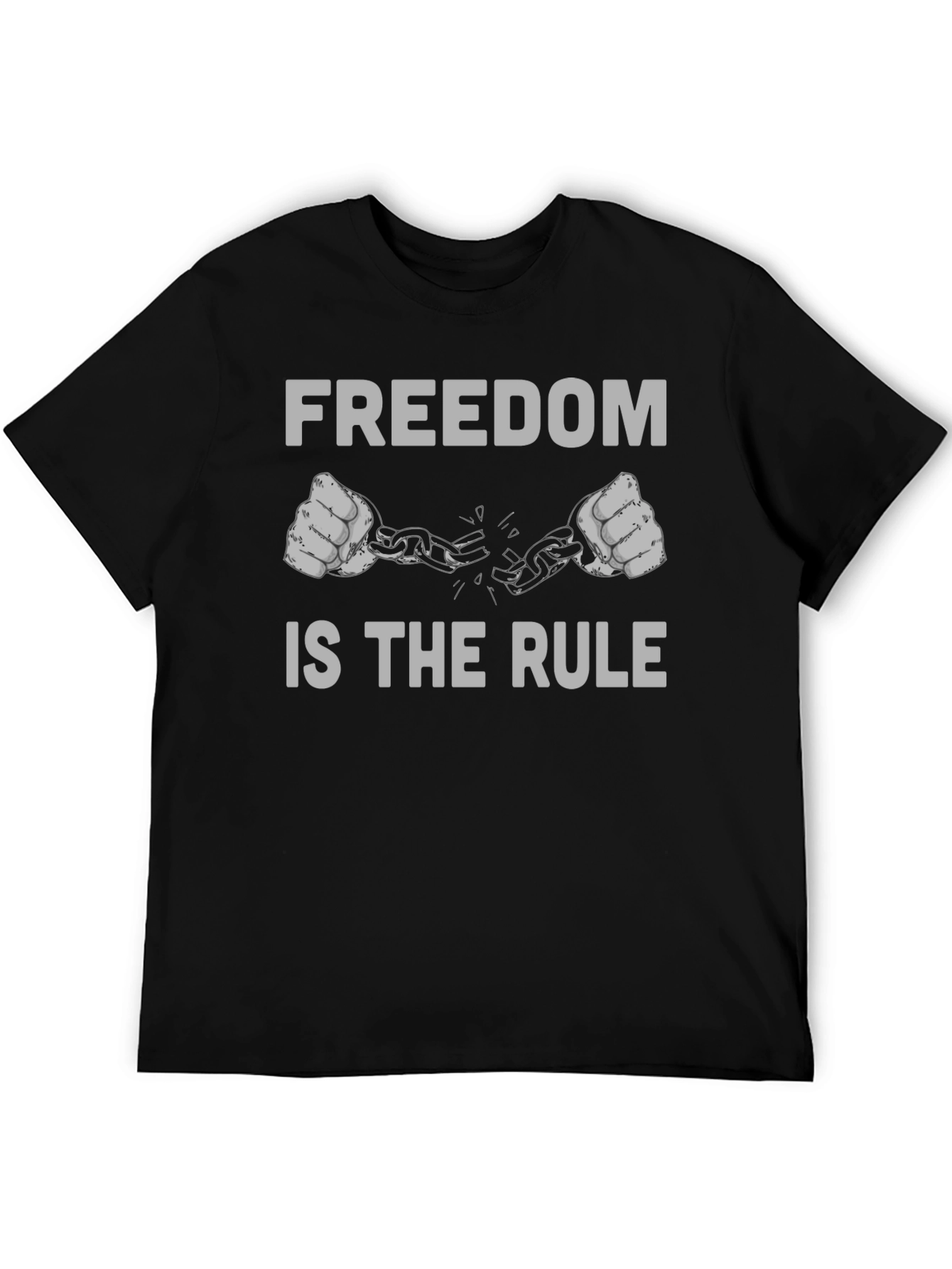 Freedom is the Rule Graphic Tee - Black