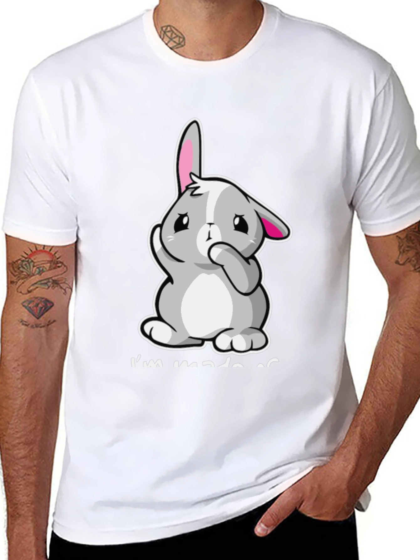 Cute Bunny T-Shirt - Im Made of Sass