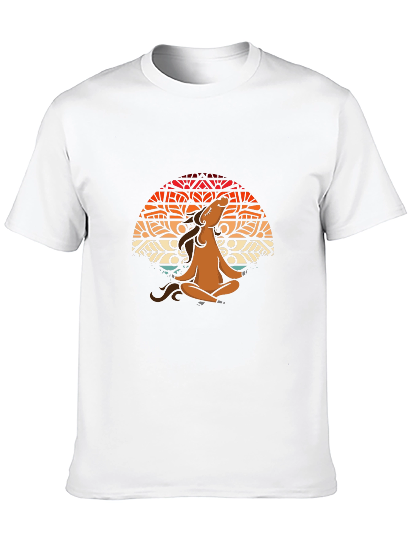 Meditating Horse Graphic T-Shirt