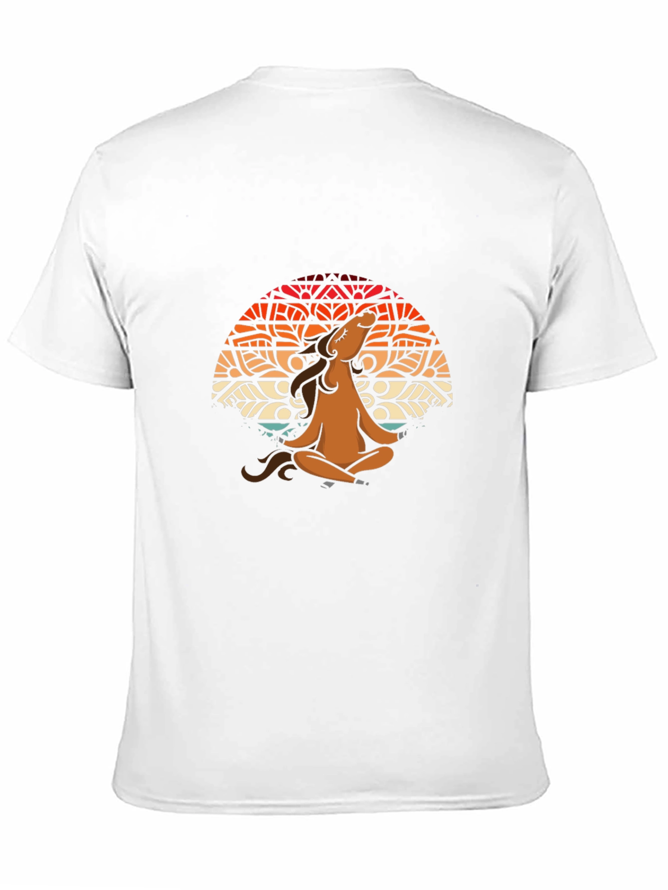 Meditating Horse Graphic T-Shirt