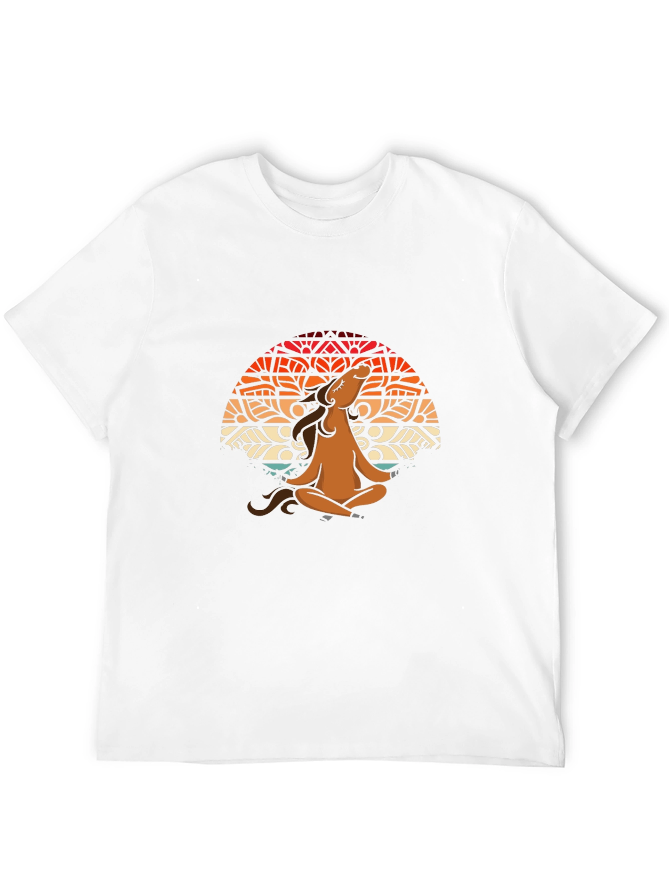 Meditating Horse Graphic T-Shirt