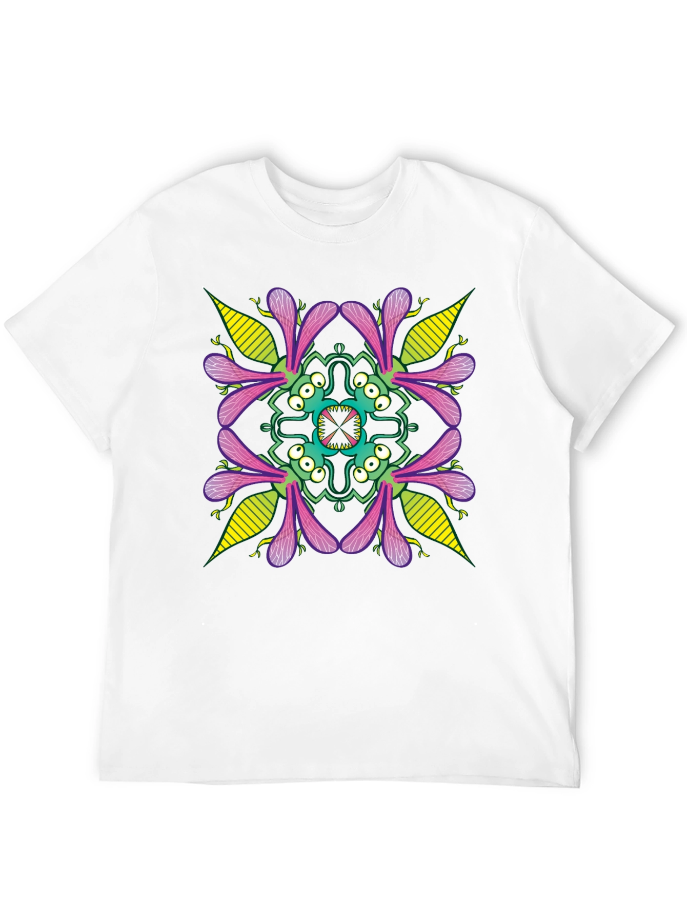 Monster Mandala Graphic Tee - Black