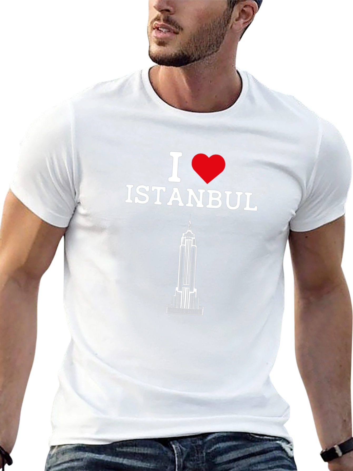 I Love Istanbul Graphic Tee - Black