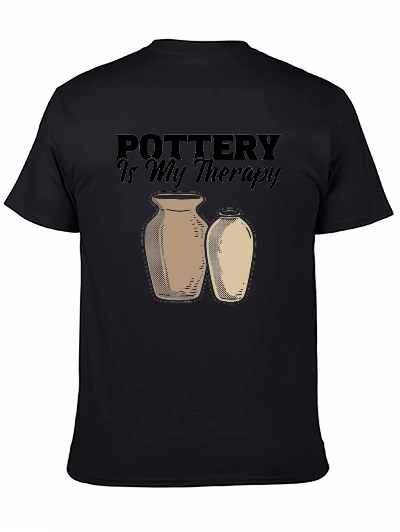Pottery is My Therapy T-Shirt - Artsy Graphic Tee