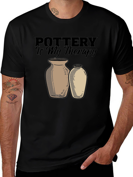 Pottery is My Therapy T-Shirt - Artsy Graphic Tee