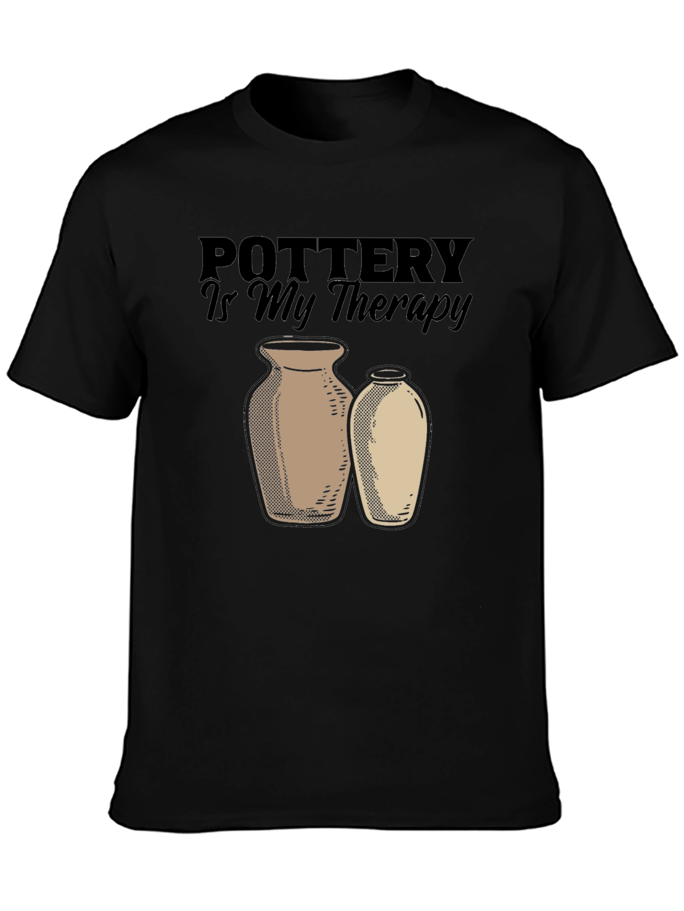 Pottery is My Therapy T-Shirt - Artsy Graphic Tee