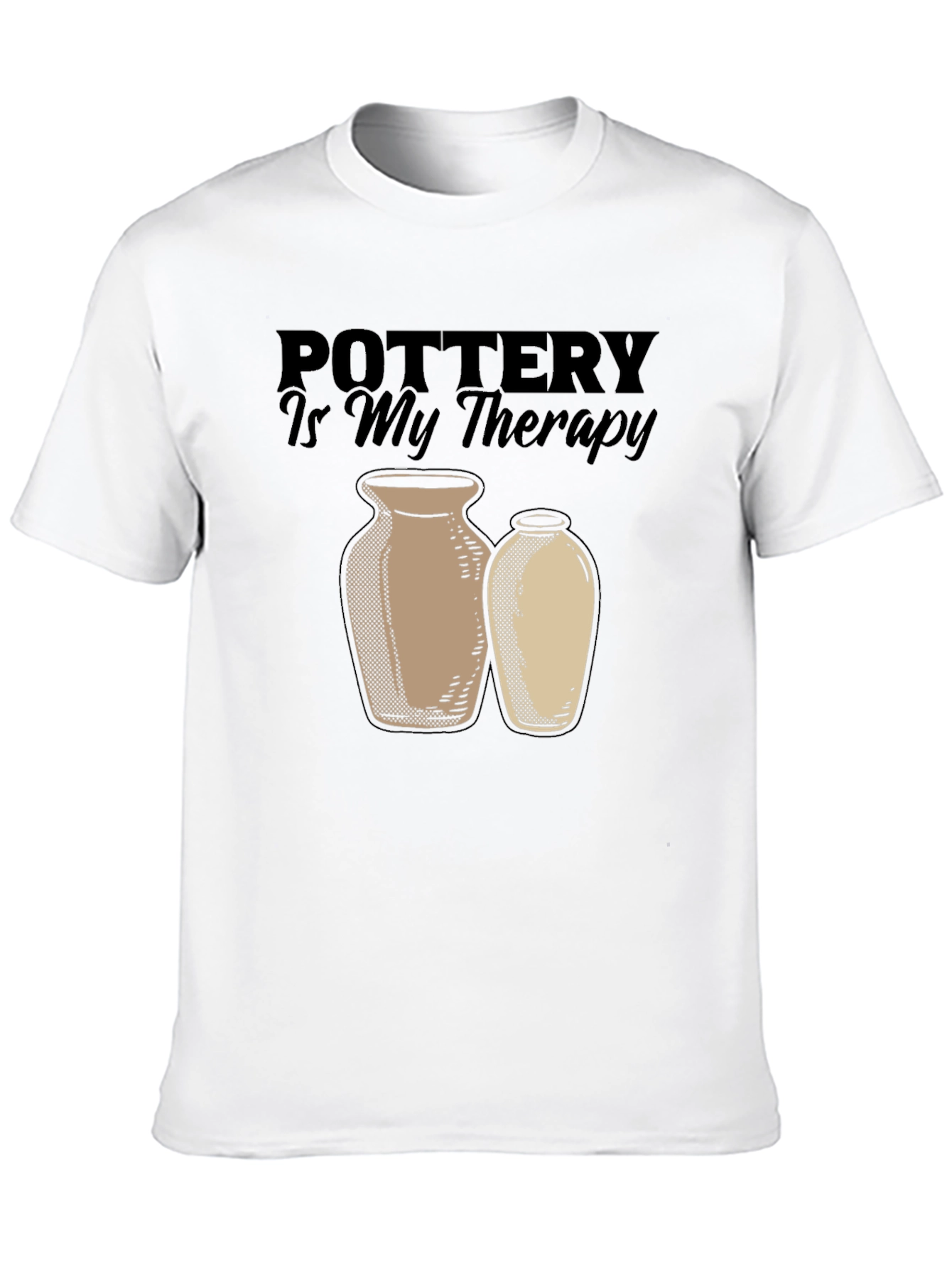 Pottery is My Therapy T-Shirt - Artsy Graphic Tee