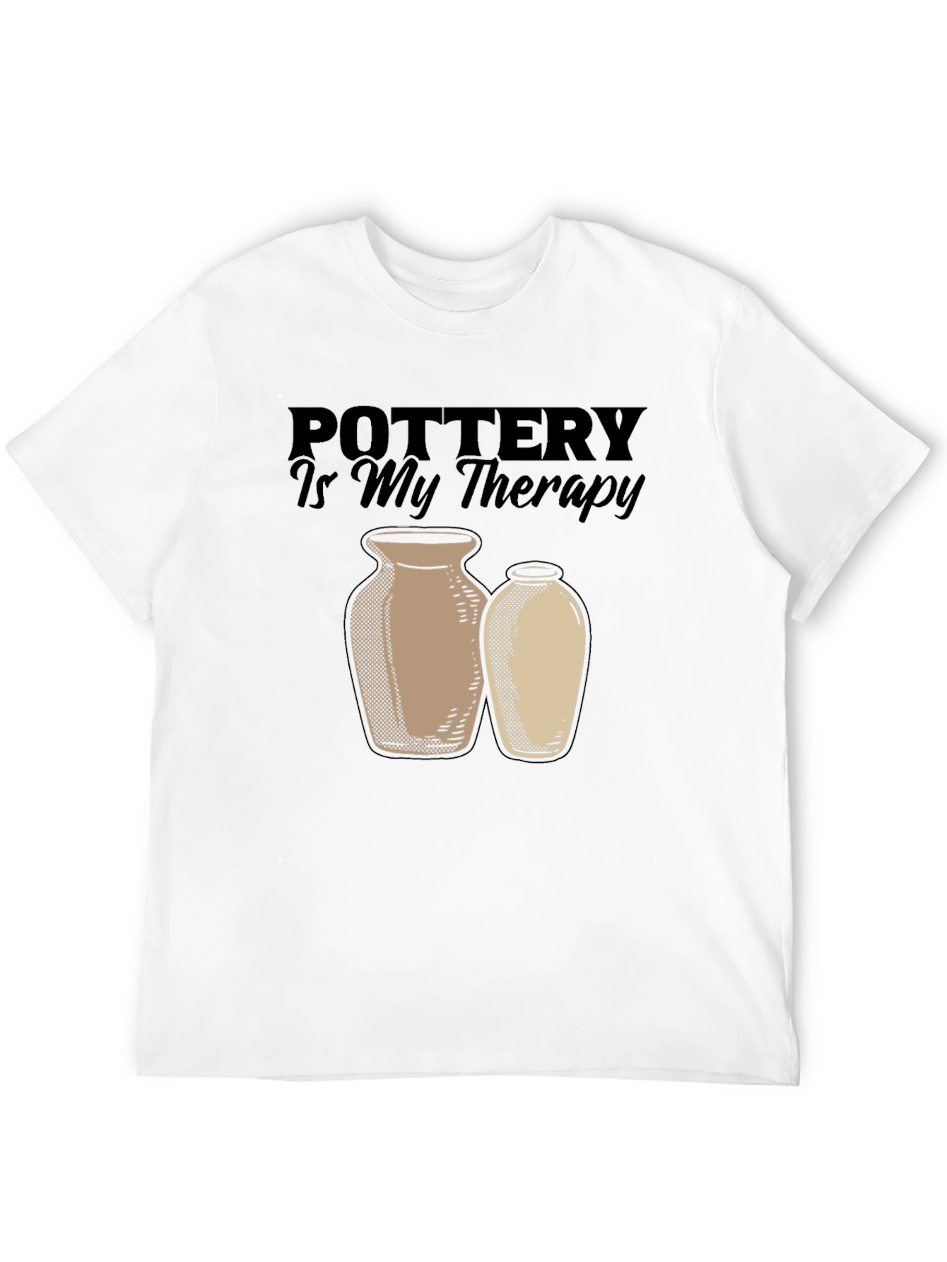 Pottery is My Therapy T-Shirt - Artsy Graphic Tee