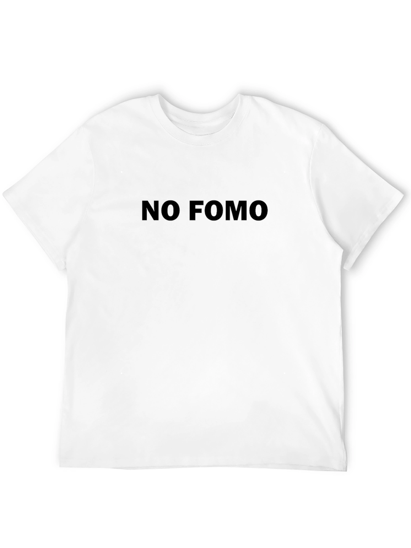 No FOMO Black T-Shirt - Comfortable Everyday Wear