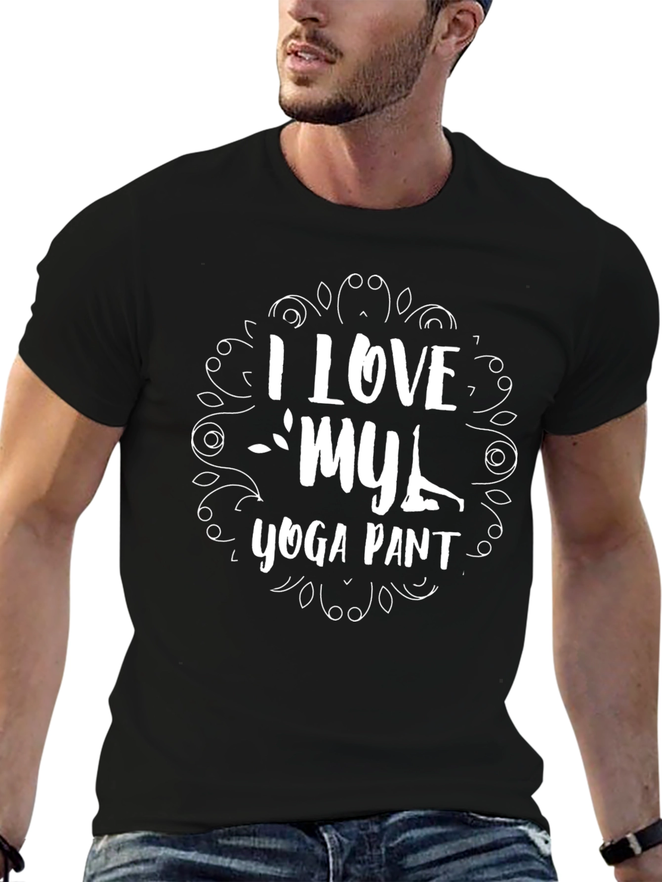 I Love My Yoga Pant Black T-Shirt