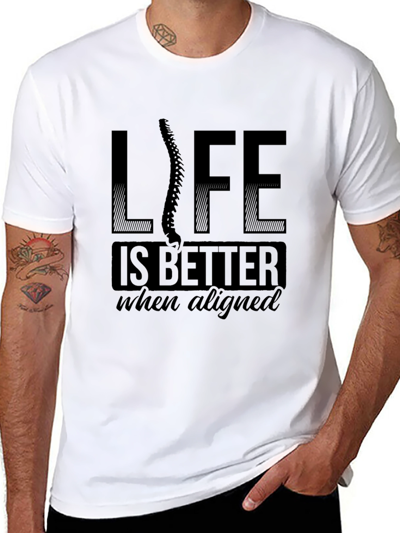 Chiropractor T-Shirt - Life is Better Aligned