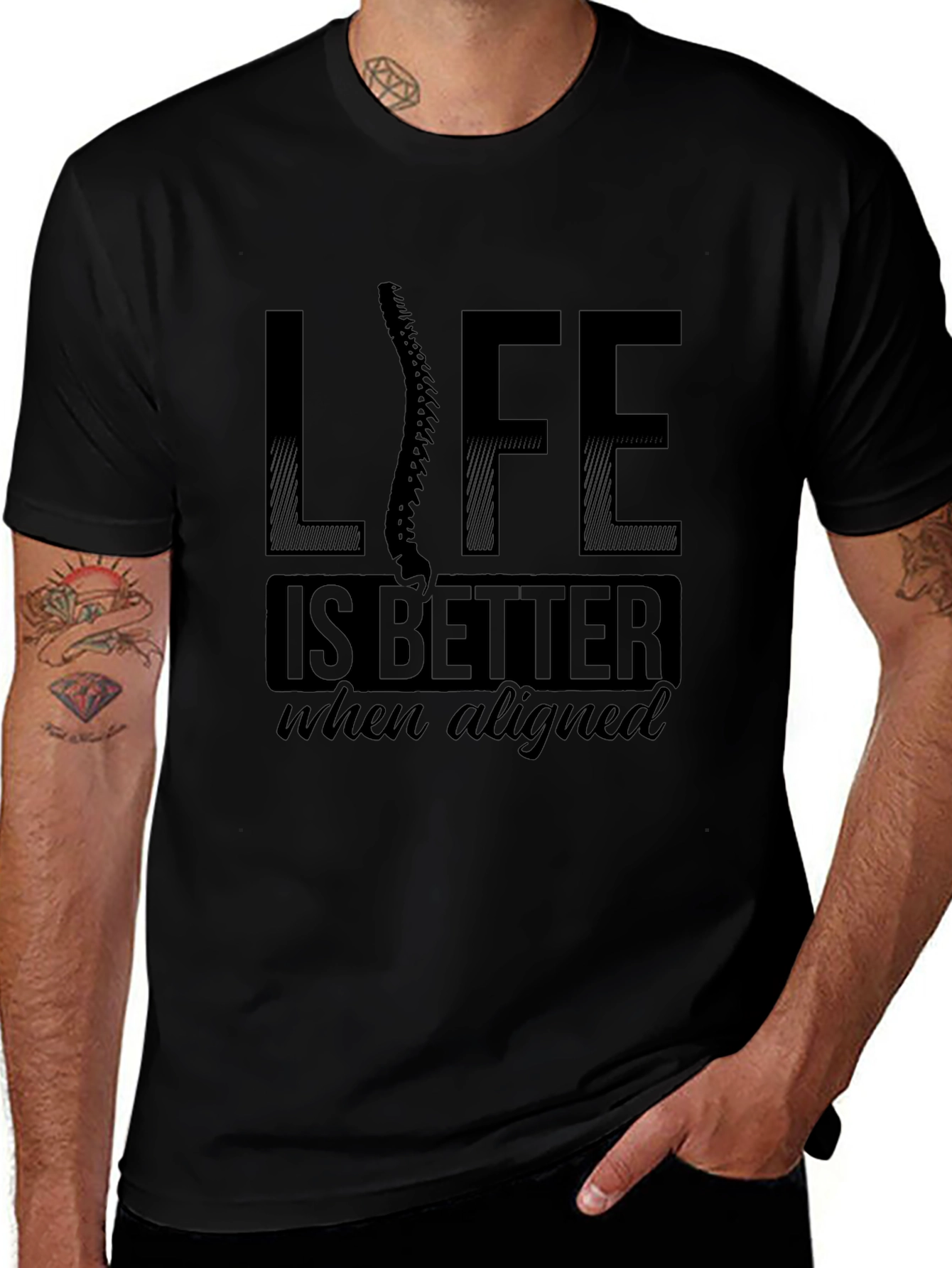 Chiropractor T-Shirt - Life is Better Aligned