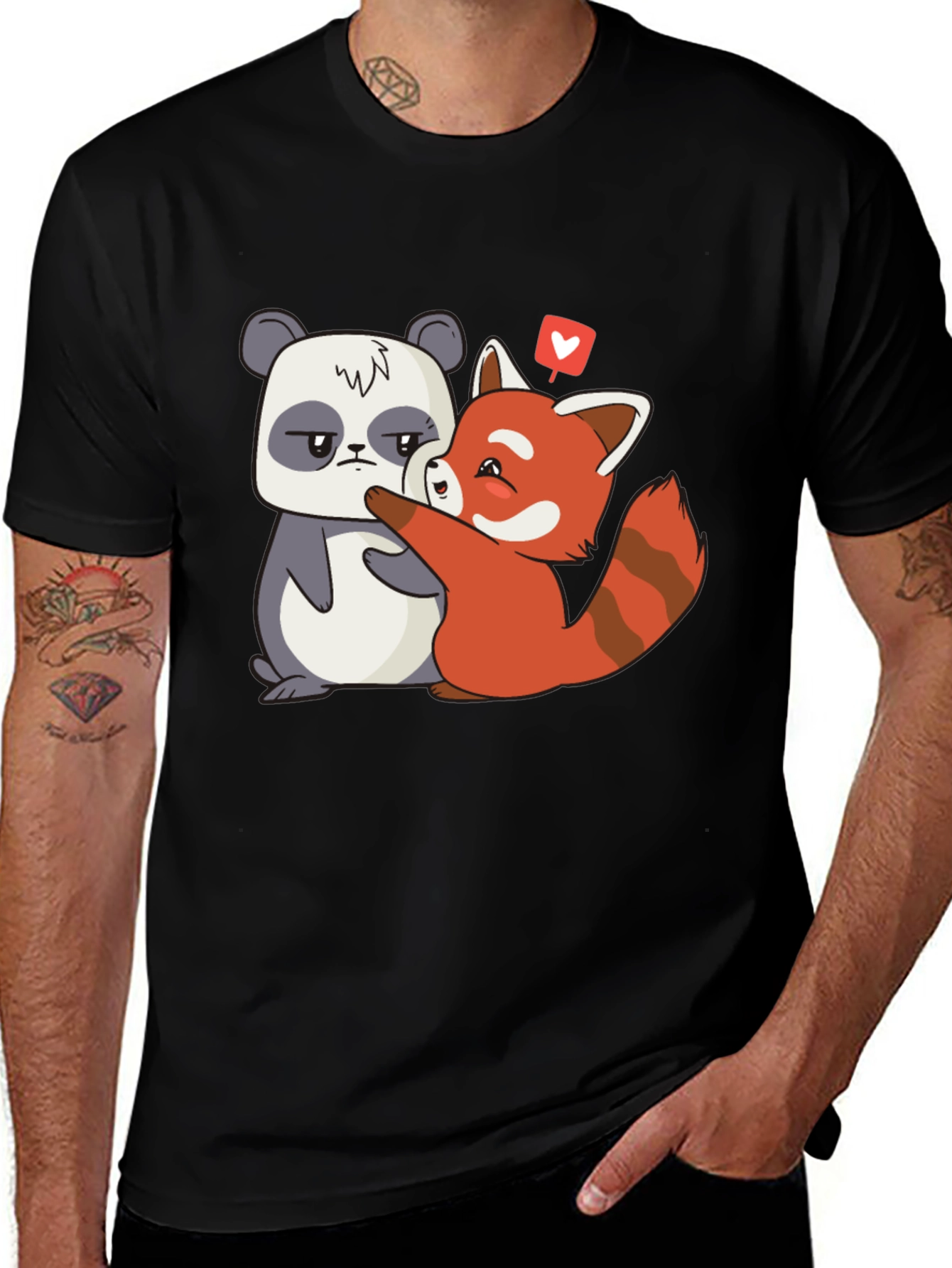 Panda & Red Panda Love T-Shirt