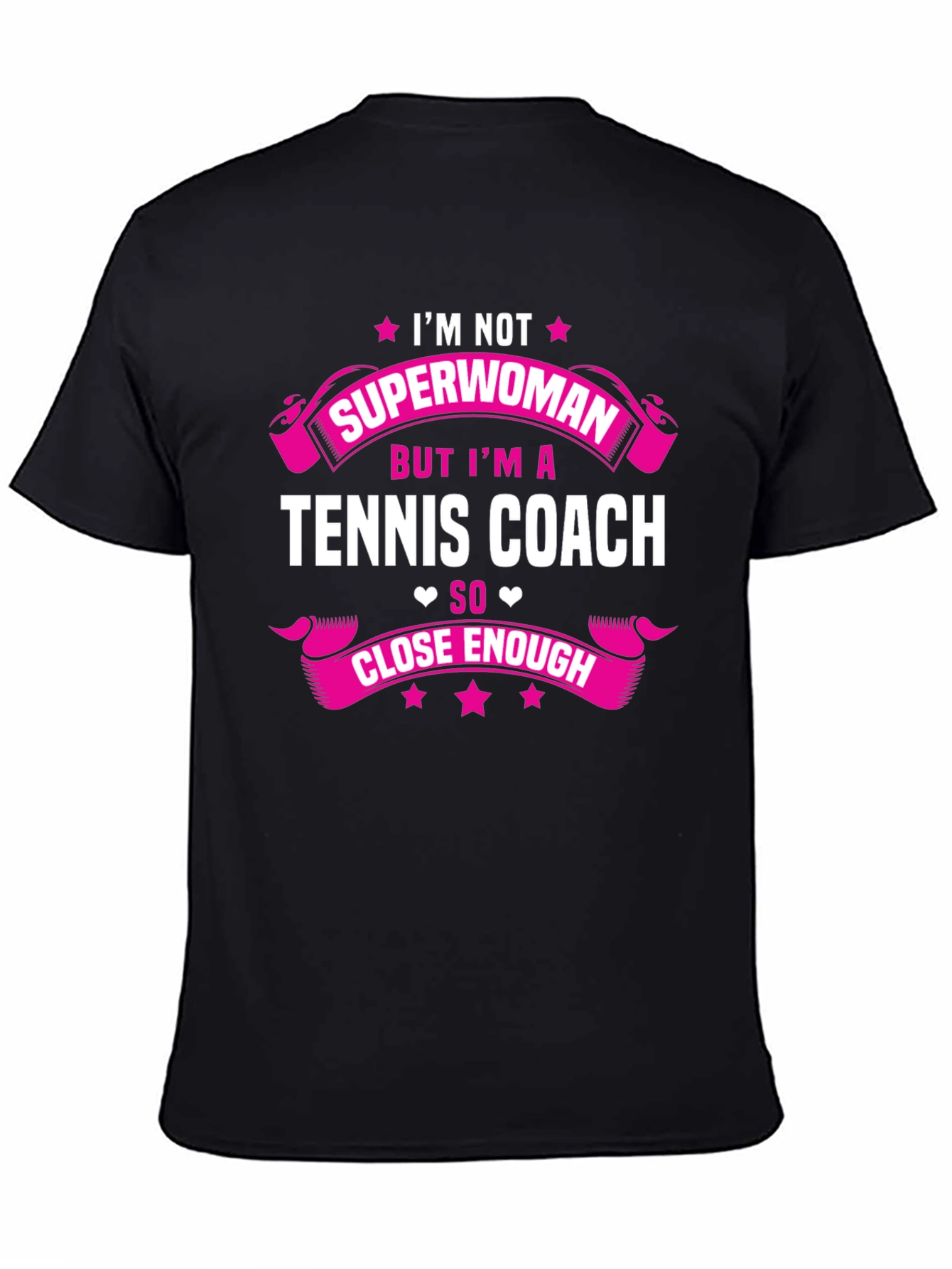 Tennis Coach Superwoman Graphic T-Shirt