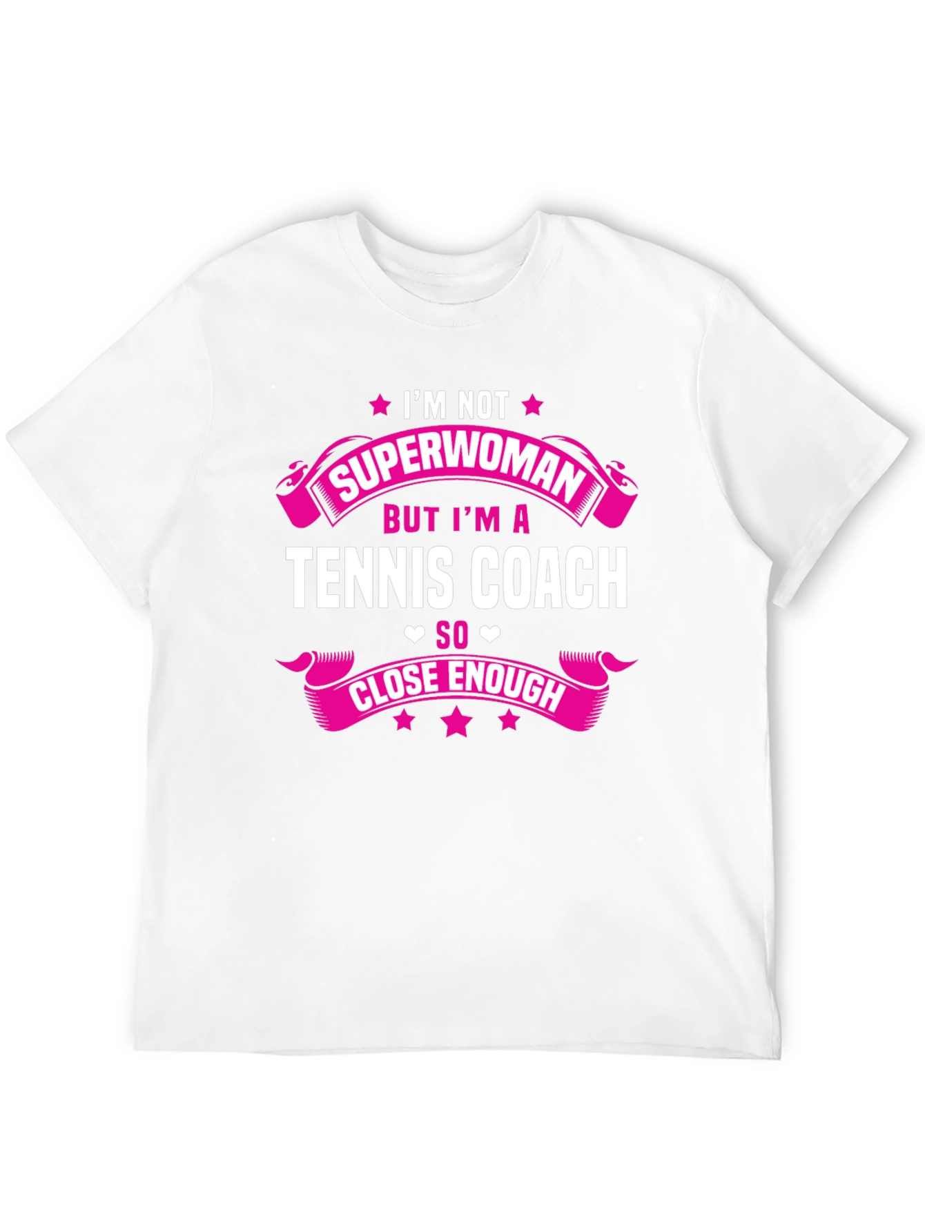 Tennis Coach Superwoman Graphic T-Shirt