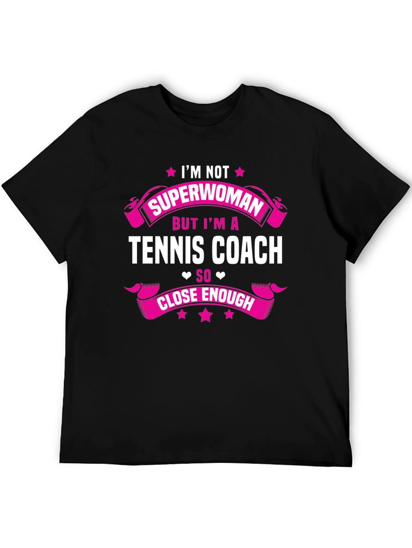 Tennis Coach Superwoman Graphic T-Shirt
