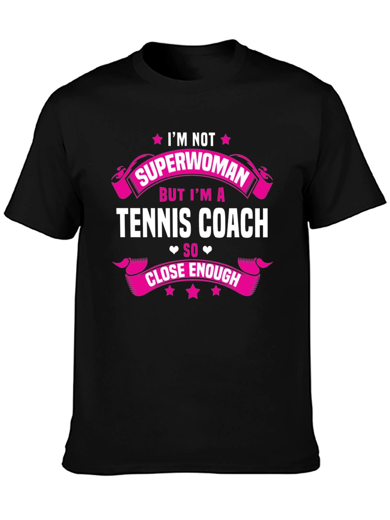 Tennis Coach Superwoman Graphic T-Shirt