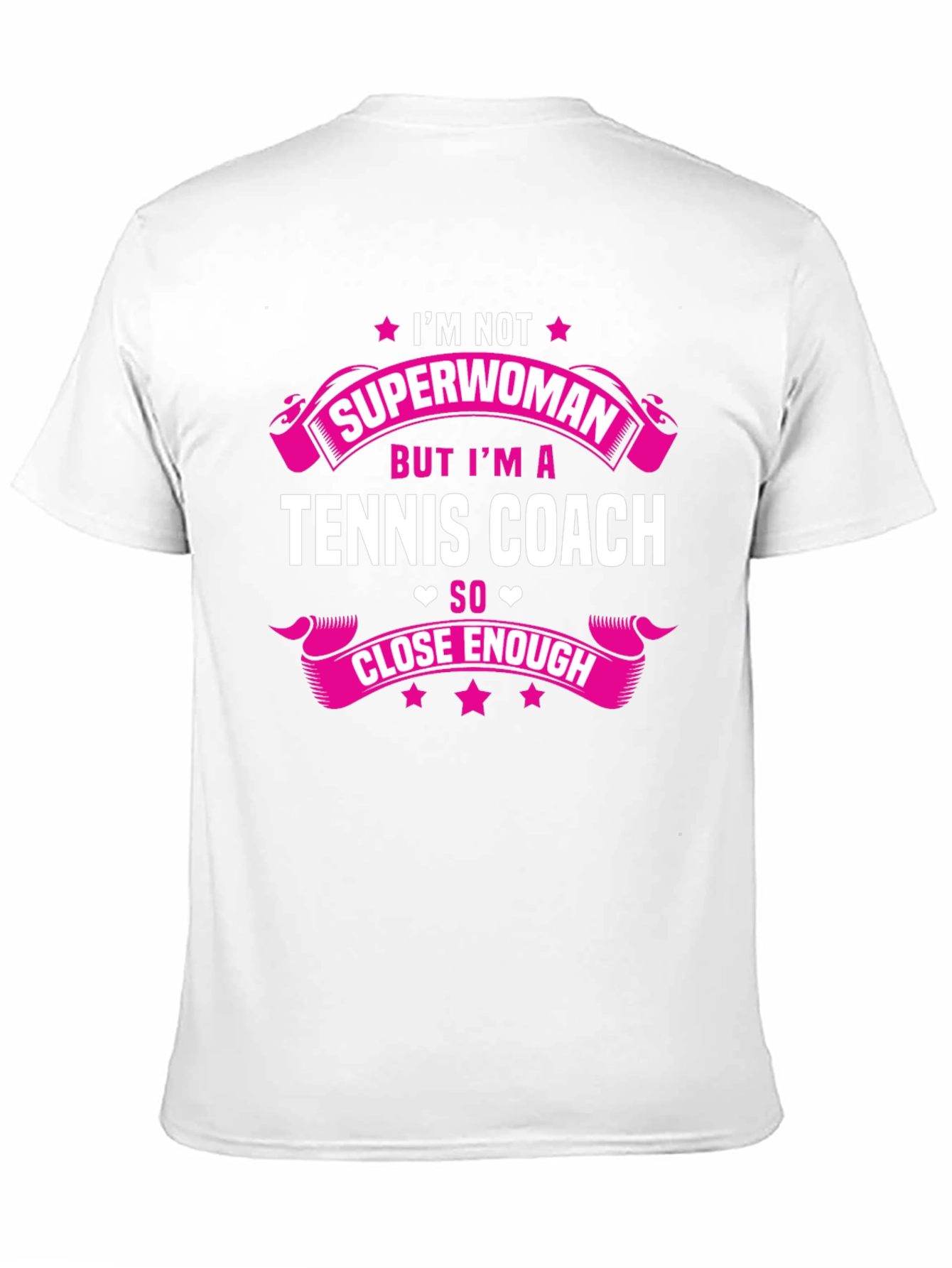 Tennis Coach Superwoman Graphic T-Shirt