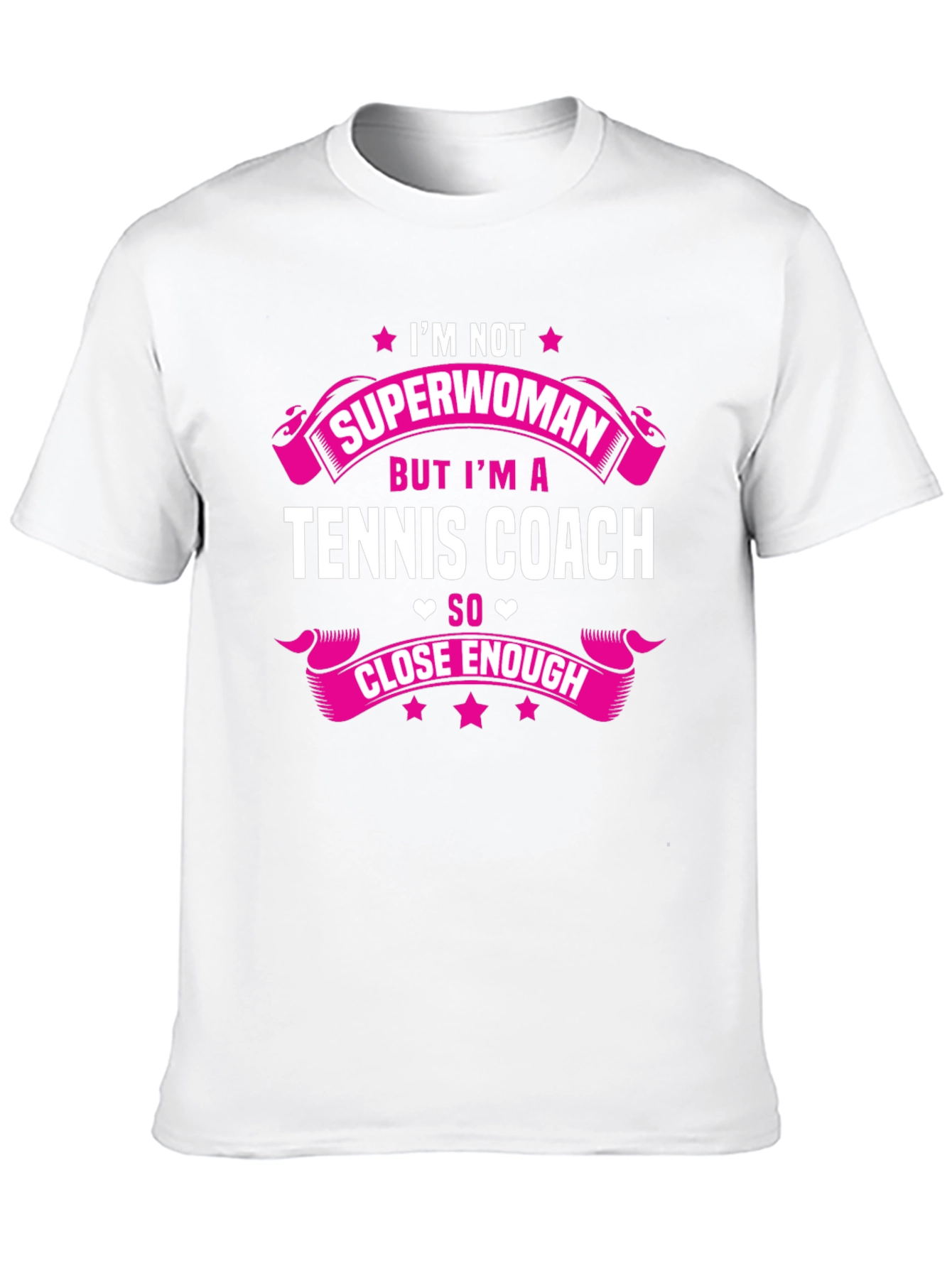Tennis Coach Superwoman Graphic T-Shirt