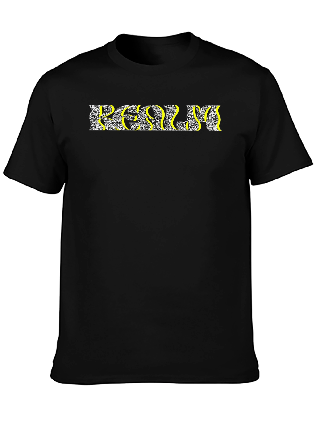 Realm Graphic Print Black T-Shirt
