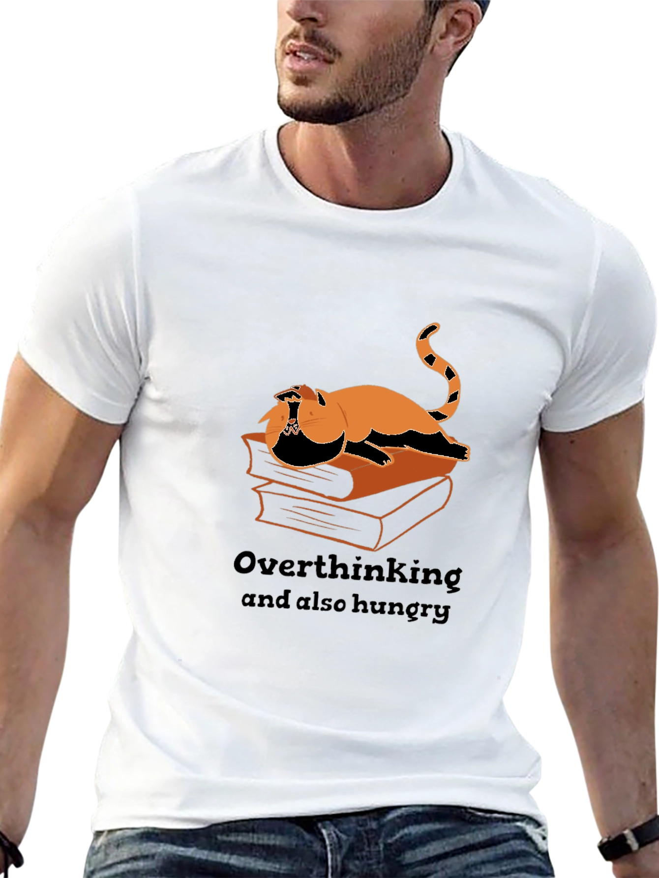 Overthinking Hungry Cat T-Shirt