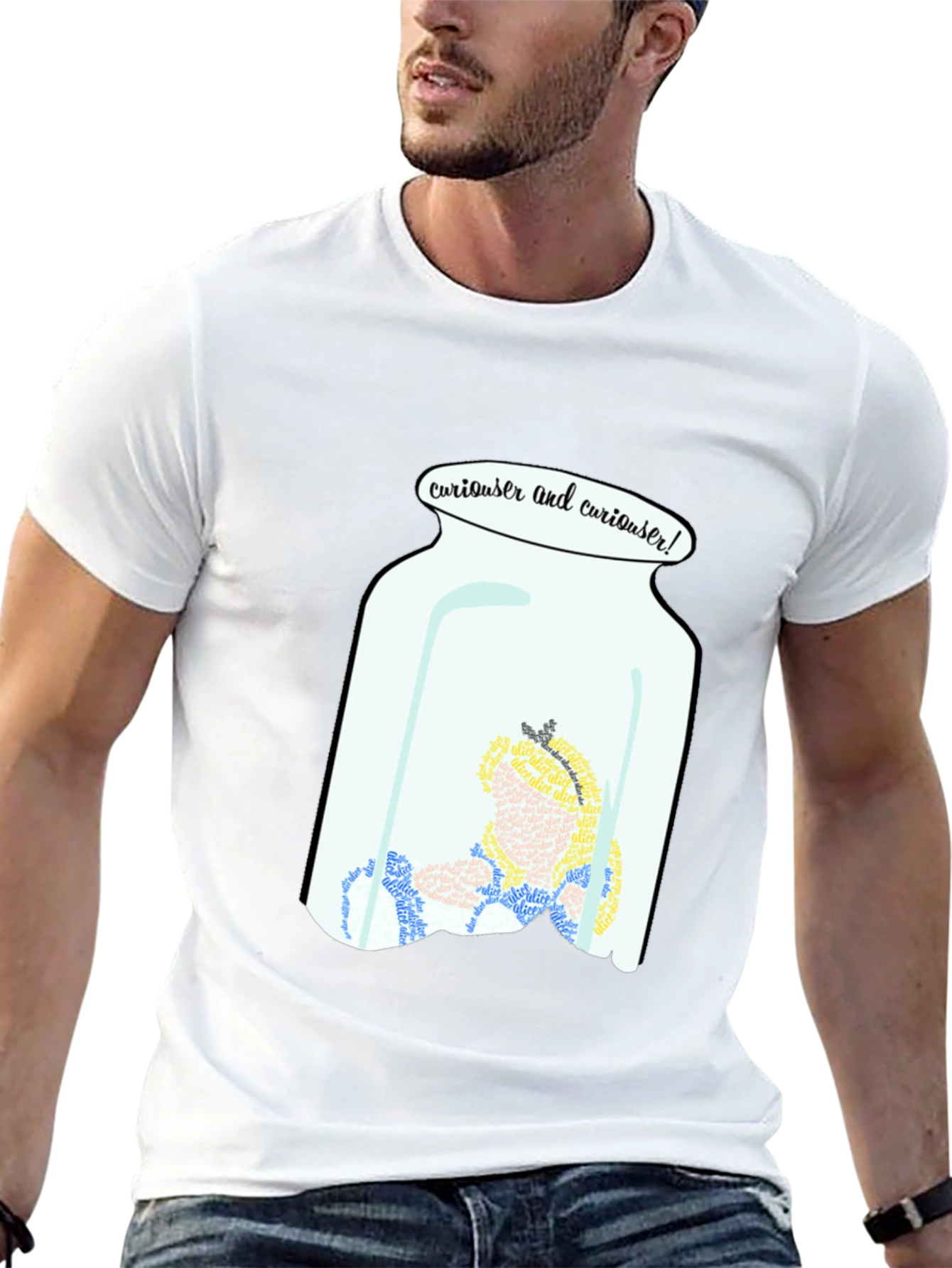 Curiouser Alice in Wonderland T-Shirt