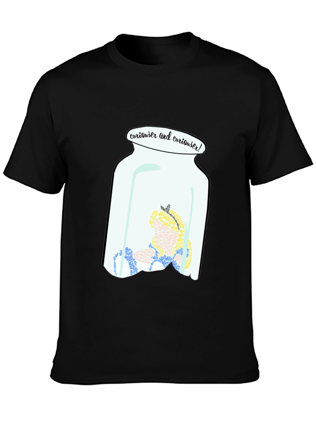 Curiouser Alice in Wonderland T-Shirt