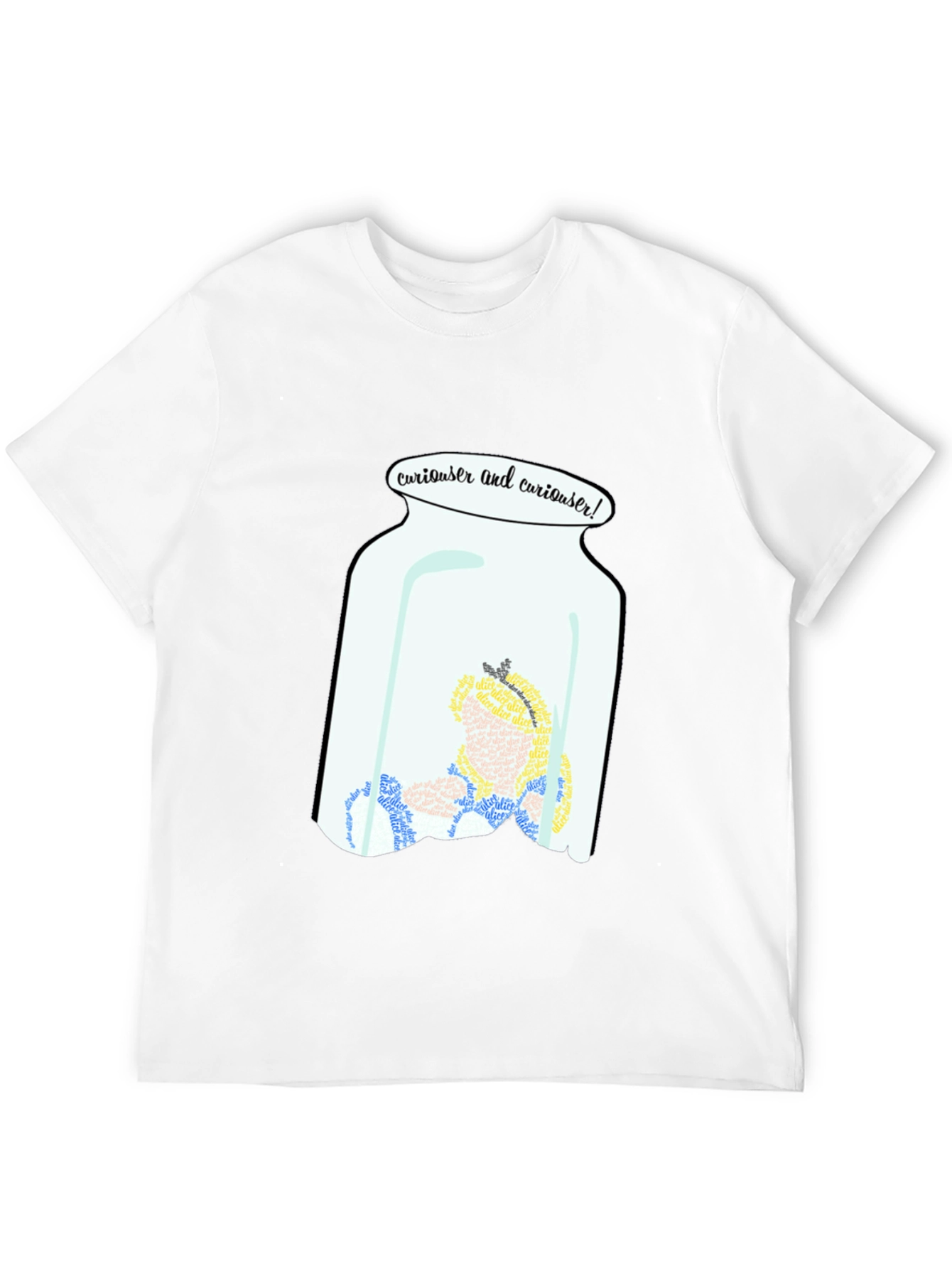 Curiouser Alice in Wonderland T-Shirt