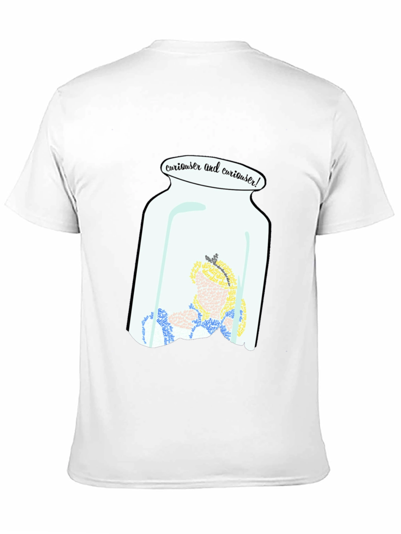 Curiouser Alice in Wonderland T-Shirt