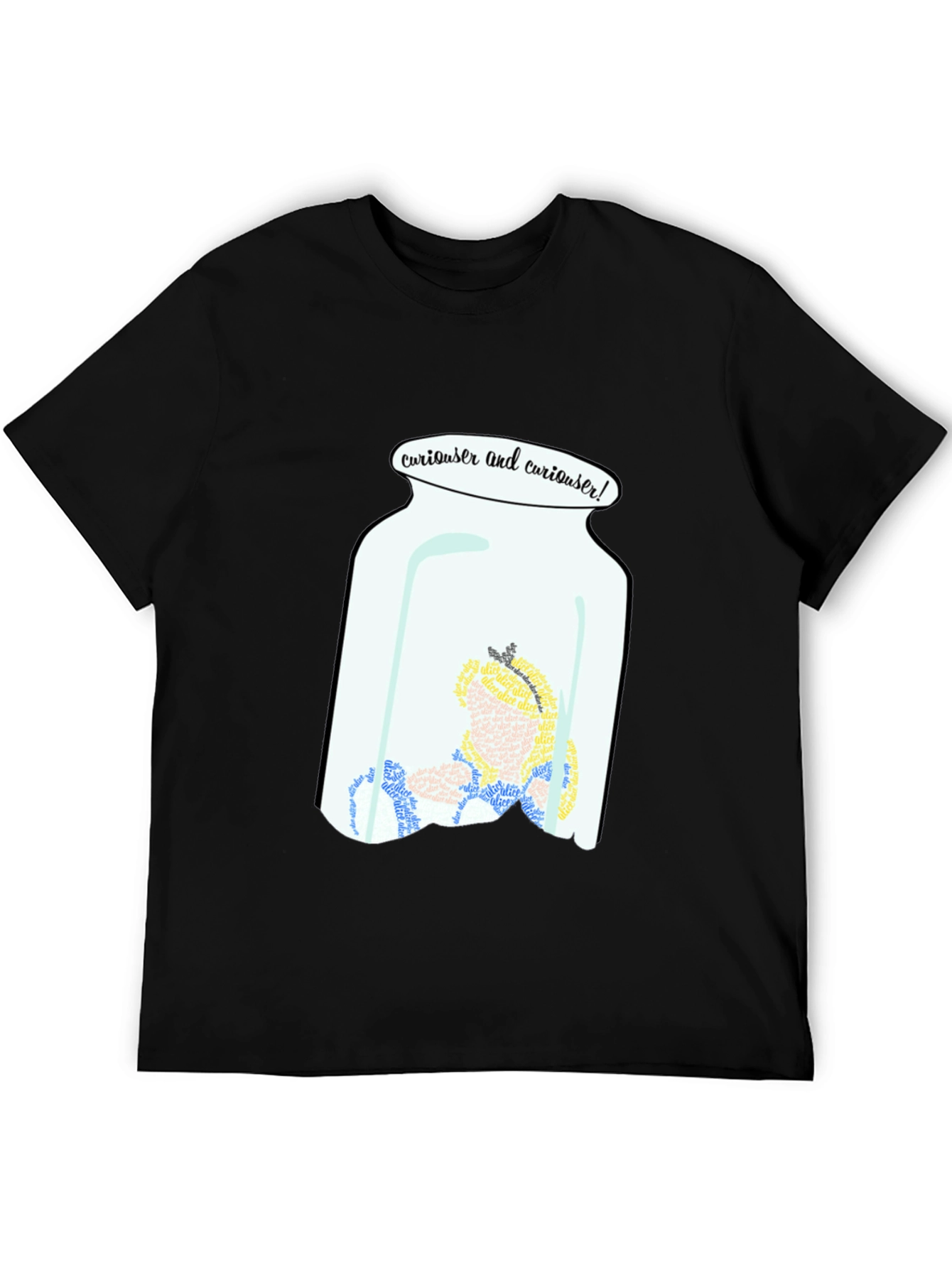 Curiouser Alice in Wonderland T-Shirt