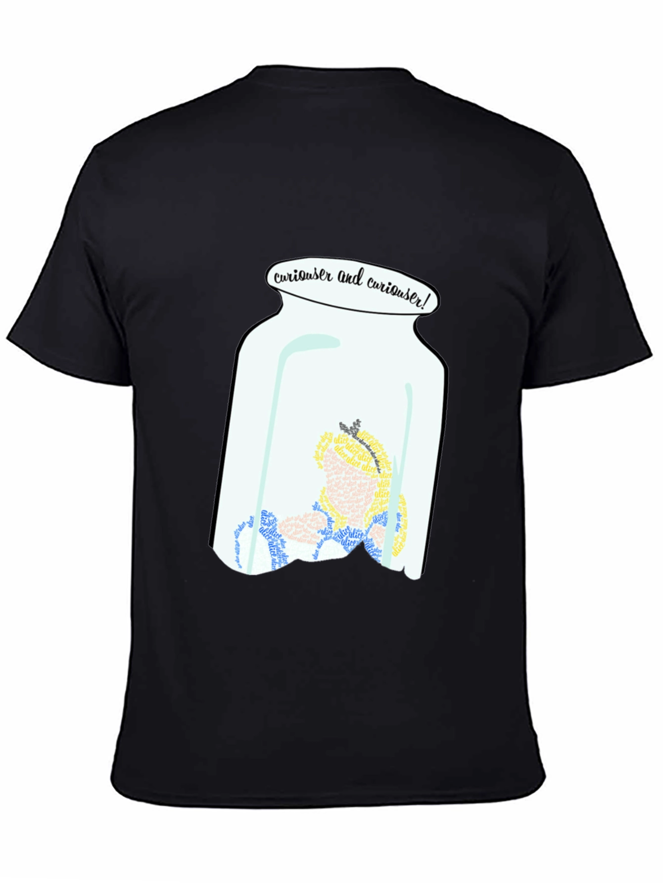 Curiouser Alice in Wonderland T-Shirt