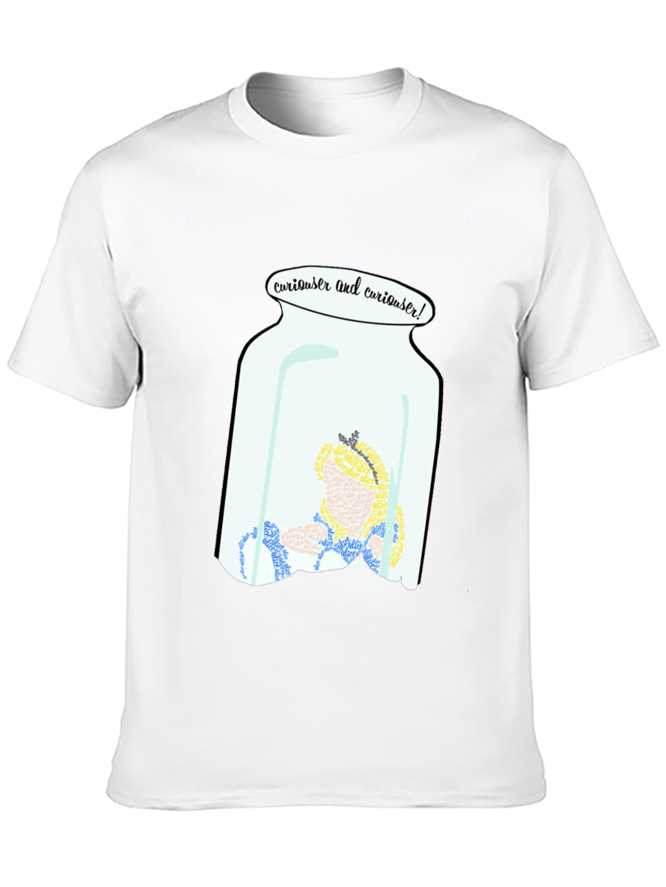 Curiouser Alice in Wonderland T-Shirt