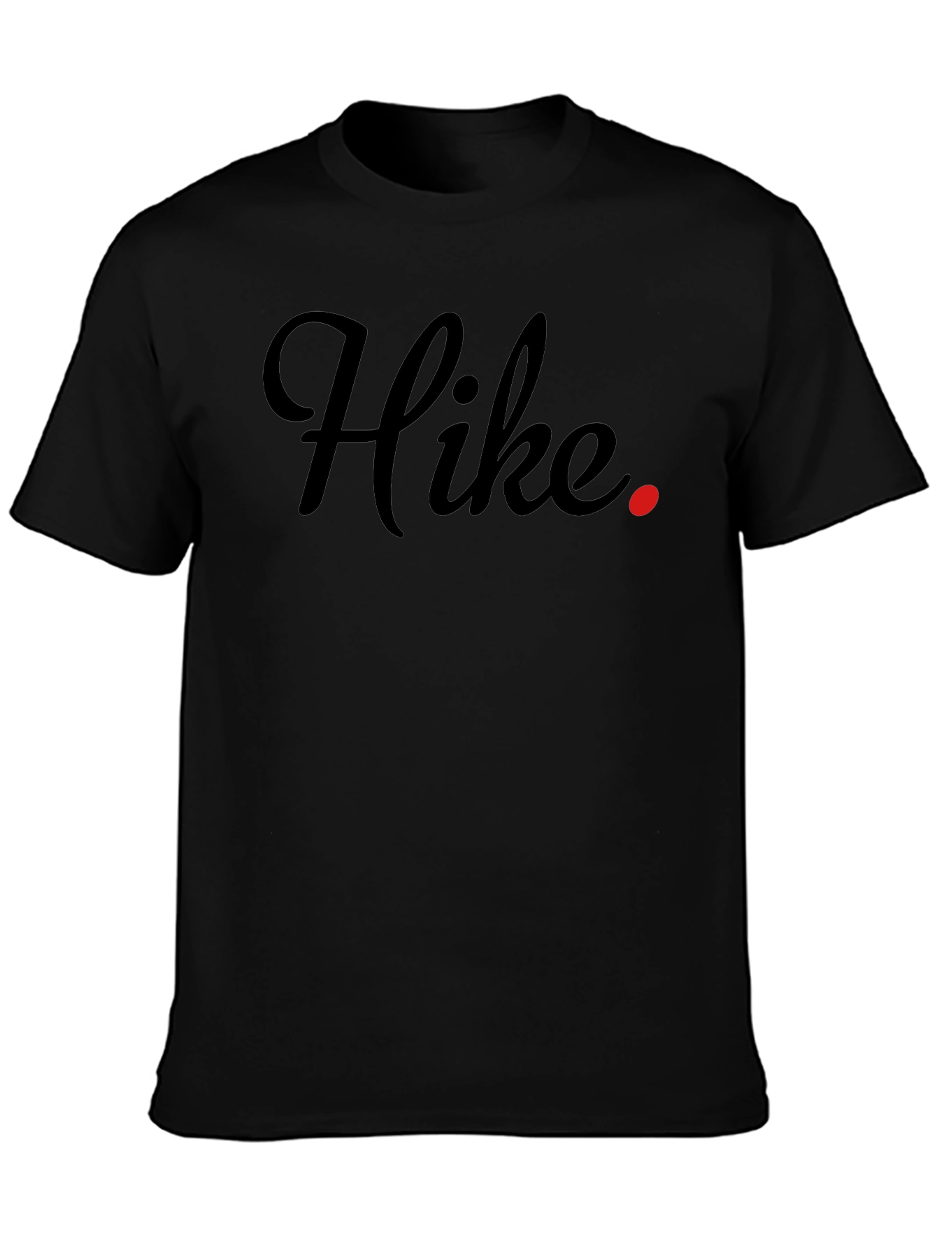 Hike Graphic Tee - Black Casual T-Shirt
