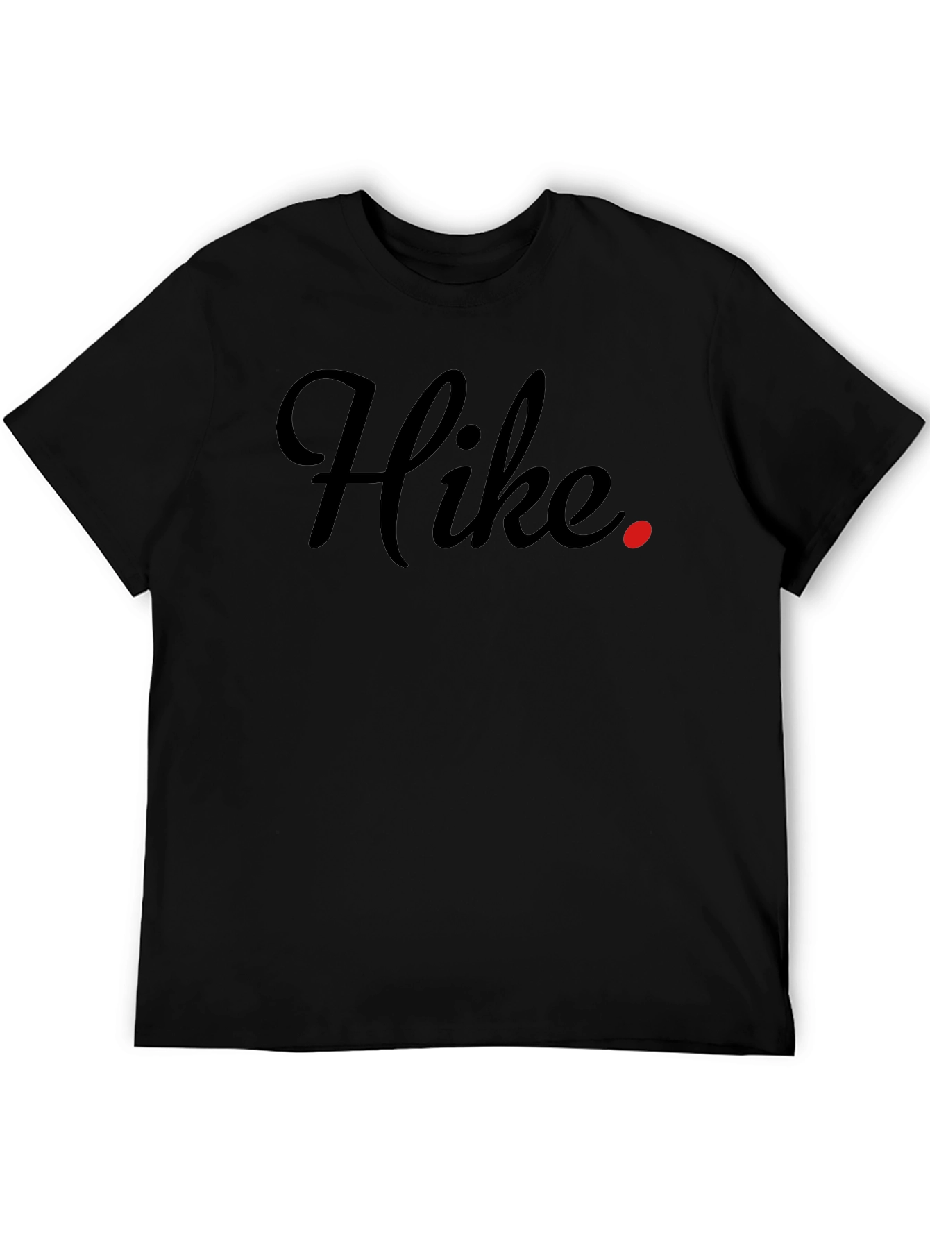 Hike Graphic Tee - Black Casual T-Shirt