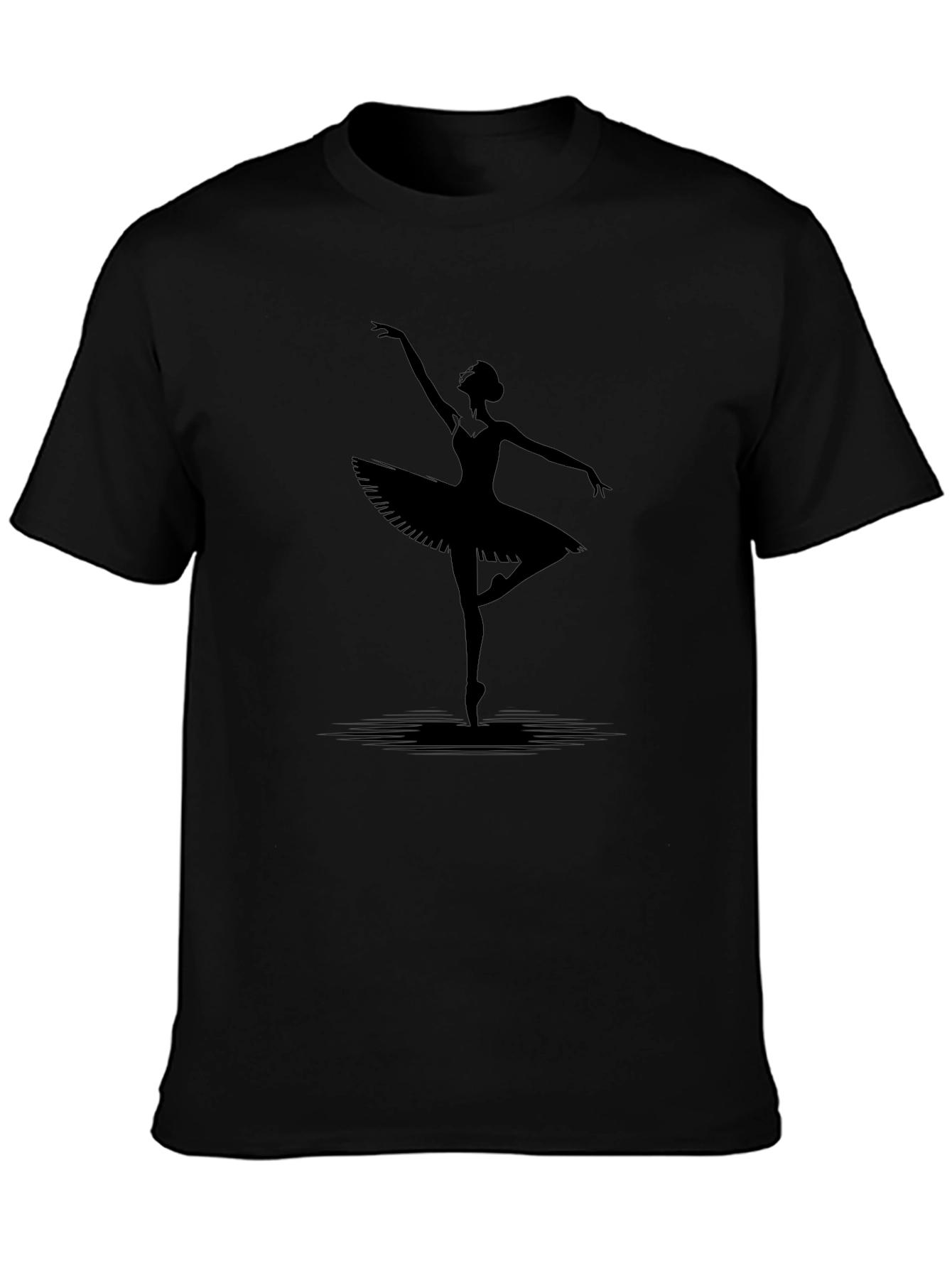 Ballerina Silhouette Black Tee