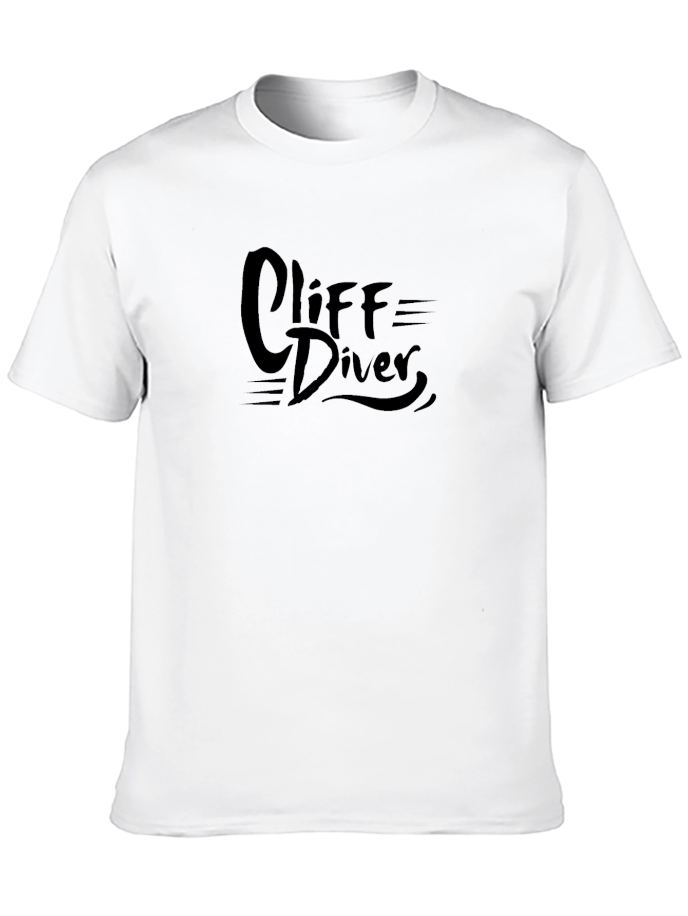 Cliff Diver T-Shirt - Black Graphic Tee