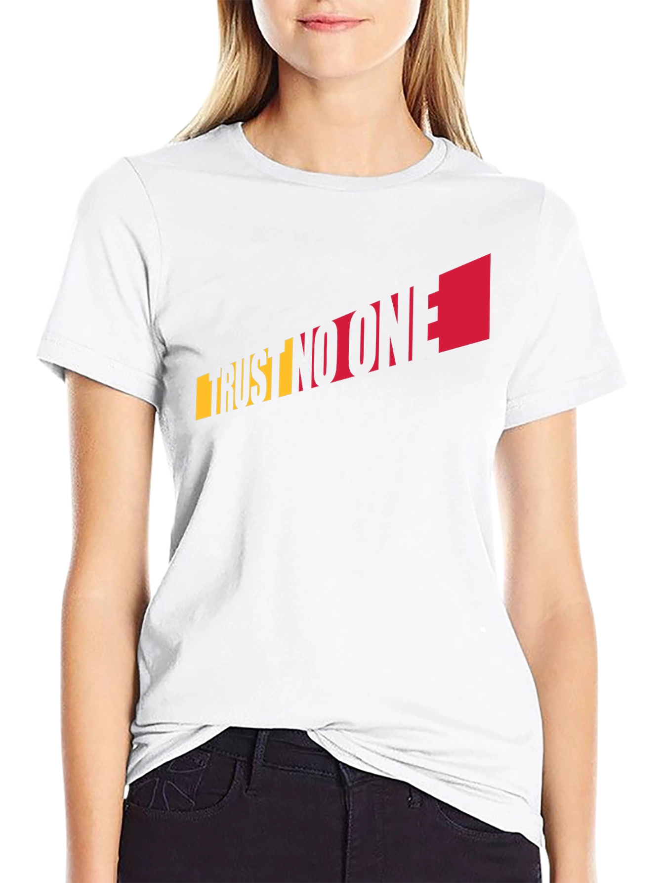 Trust No One Graphic Tee - Black
