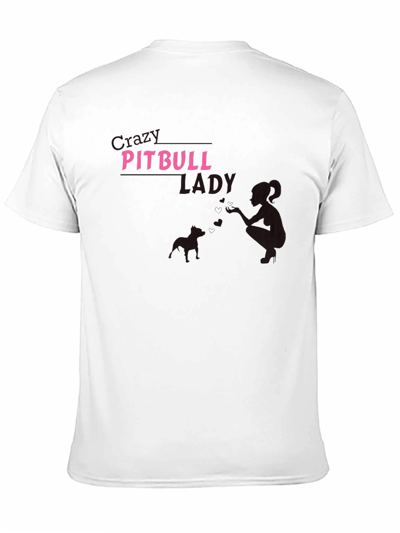 Pitbull Lady Graphic Tee - Black Unisex T-Shirt