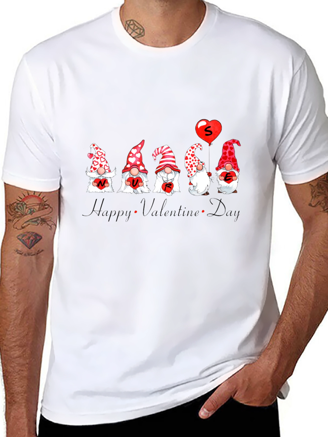 Valentines Day Gnome Graphic Tee