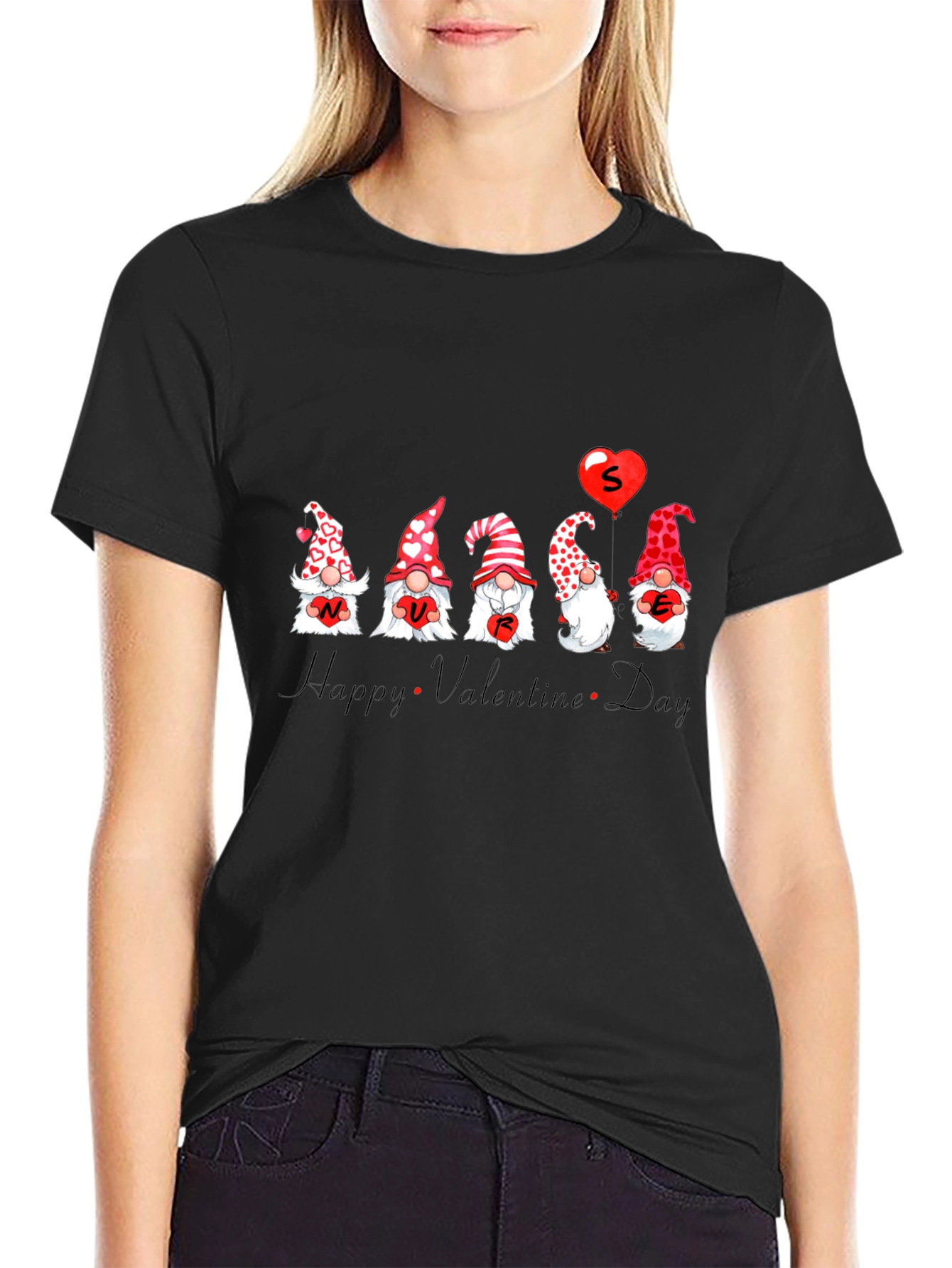 Valentines Day Gnome Graphic Tee